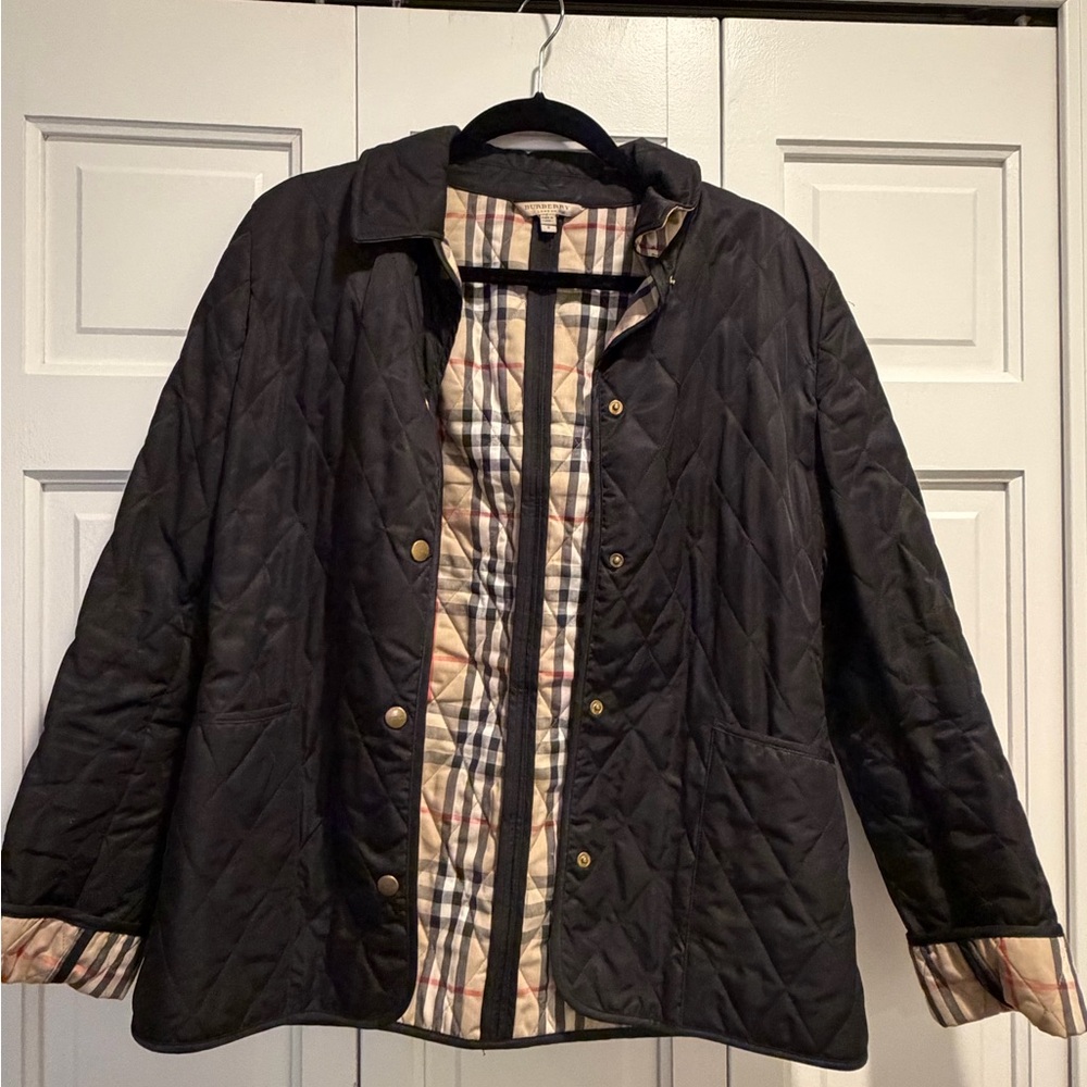 Burberry Black Quilted Utility Jacket
